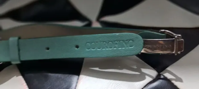 Cinto Courofino Verde em couro