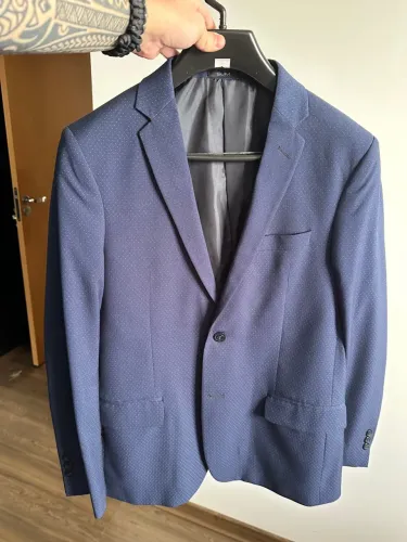 Blazer J Canedo Azul Marinho Com bolinhas Slim