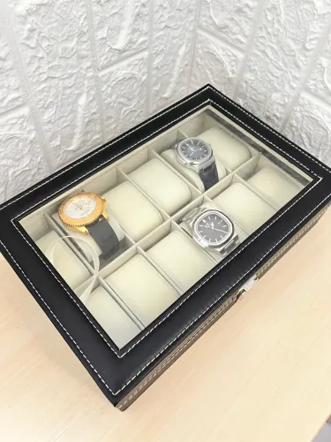 Maleta caixa estojo organizadora porta relógio luxo