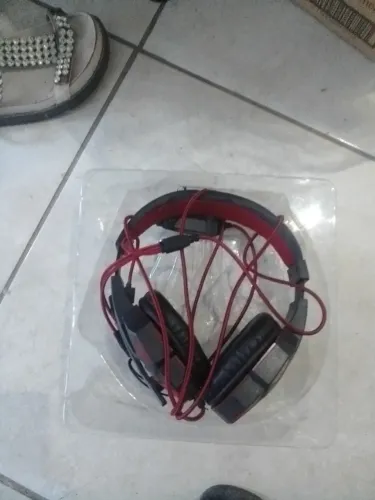Fone De Ouvido Hadset Gamer Kp-455a - Vermelho