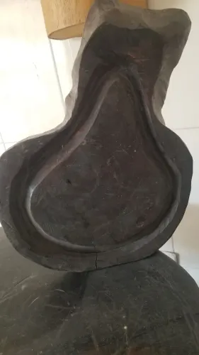 Tábua de carne rústica de madeira maciça