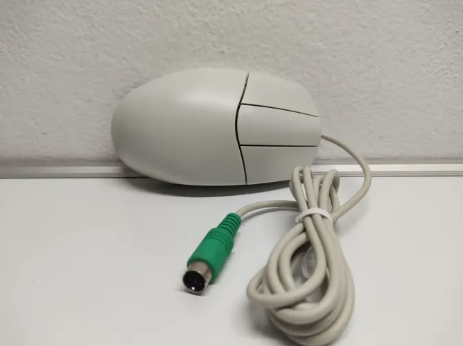 Mouse vintage - PS/2 com 3 botões