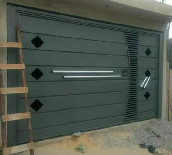 Portão de Aço Automático 4.80x2.50 Novo Basculante