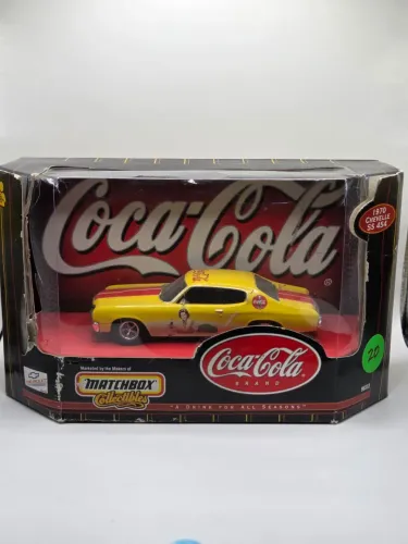 Matchbox Chevrolet Chevelle SS 454 de 1970, com o tema da Coca-Cola