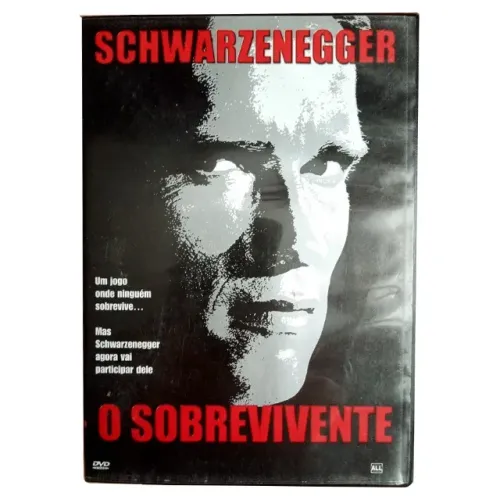 Dvd Filme O Sobrevivente Original Com Arnold Schwarzenegger Box e Disco em Perfeito Estado