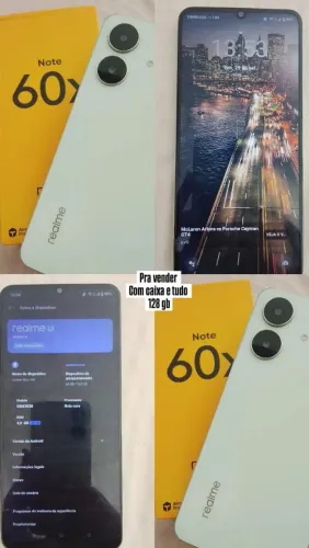 Vende-se Realme note 60X,semi-novo com apenas 3 meses de uso.