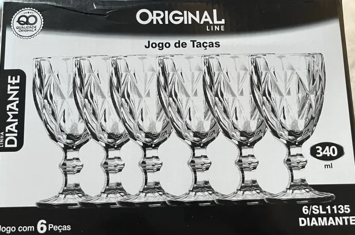 Jogo de taças ORIGINAL DIAMANTE 