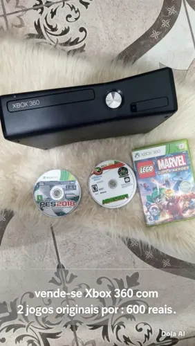 Xbox 360 com 2 jogos originais 