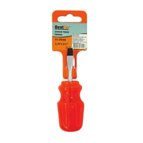 Chave Fenda Toco T Mag Crv1/4x1.1/2pol - 6x38mm Bfh0475