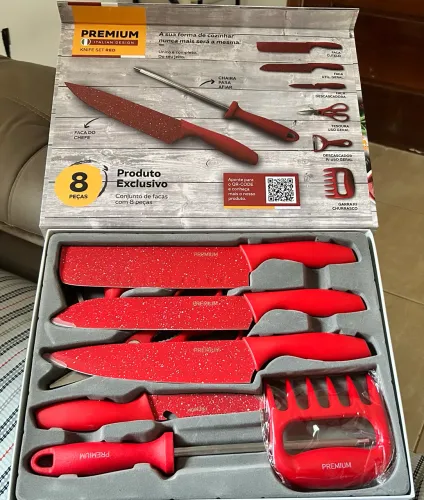 Conjunto de facas para churrasco 