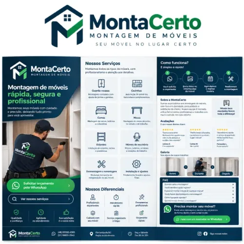 monta certo montagem de moveis 