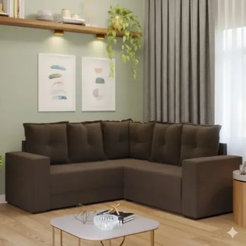 Sofa de canto paris marrom Produto novo de loja 