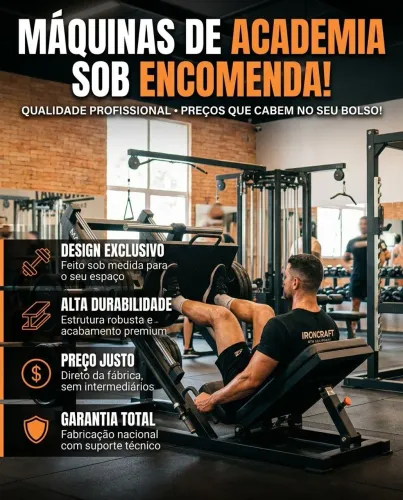 Máquinas de academia sob encomenda ?