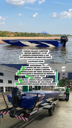 Kit Canoa Motor e reboque 