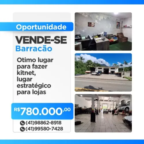 Vende-se Barracão em Morretes