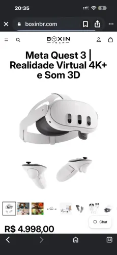 Meta quest três óculos virtual