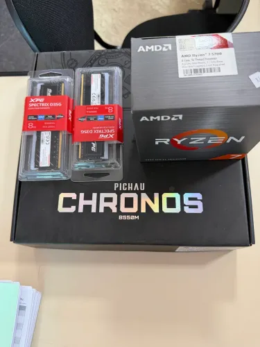 Kit AM4 5700 + 16gb ddr4 3200 RGB + MB Chronos B550M