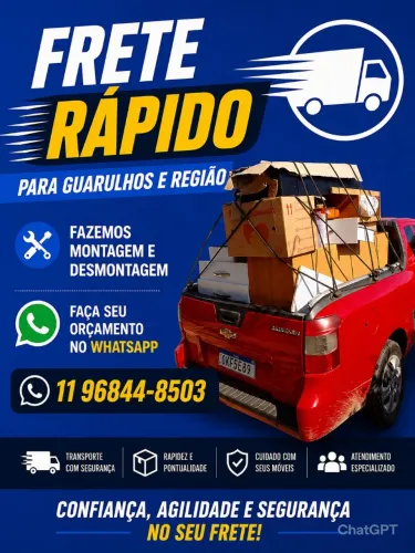 FRETE MONTAGEM E DESMONTAGEM DE MÓVEIS 