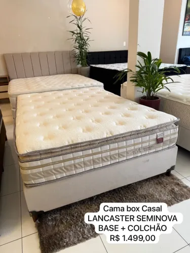 Cama Box Casal LANCASTER SEMINOVA - ENTREGO