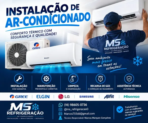 Instalação de ar condicionado promoção..............