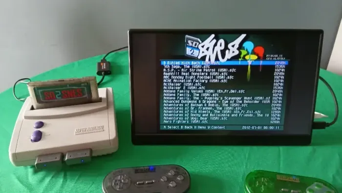 Super Nintendo Baby Jr + 2 Controles 8Bit Do + Everdrive