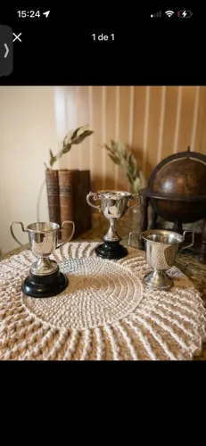 Mini Troféus antigos vintage