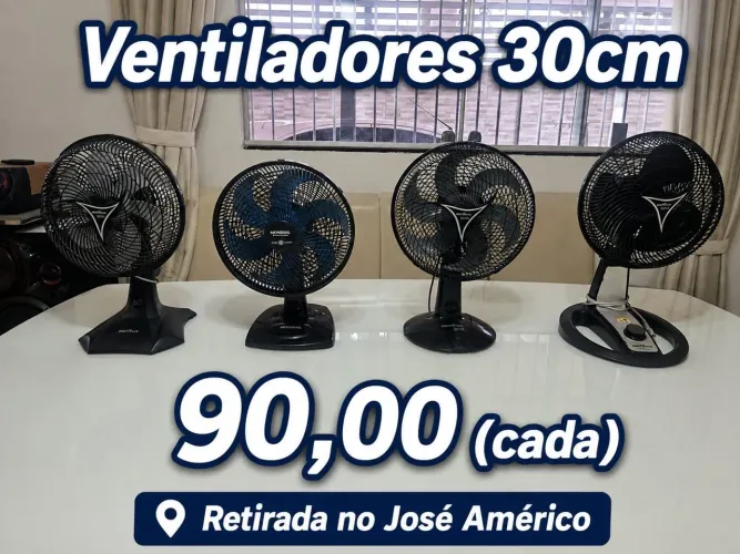 Ventilador 30 cm (usado) 90 reais cada