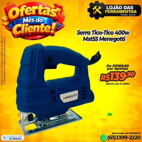 Serra Tico-Tico 400w Mst55 Menegotti