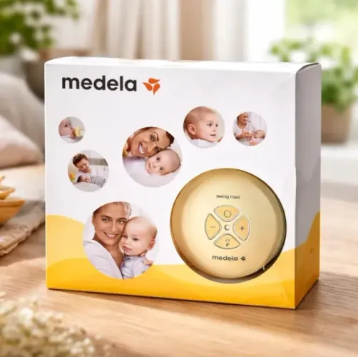 Bomba Tira-Leite Elétrica Dupla - Medela Swing Maxi - Completa, na Caixa
