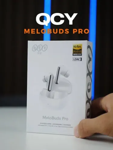 Fone Bluetooth QCY Melobuds Pro HT08 ANC Hi-Res Branco Lacrado Original