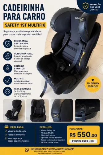 Cadeirinha de carro safety 1st