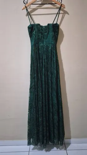 Vestido festa verde