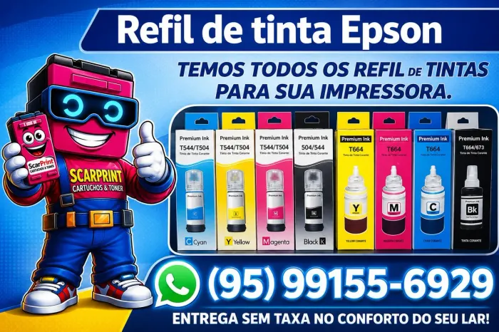 Entrega sem taxa refil de tintas de impressora temos todos os modelos 