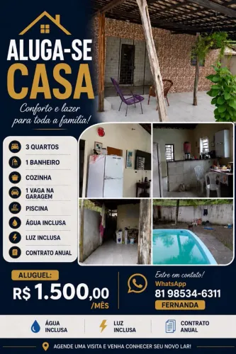 Aluga - se Casa em curado