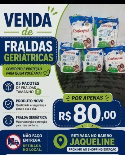 Vendo 05 PACOTES FRAUDA GERIÁTRICA TAM G