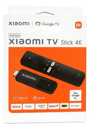 TV Stick Xiaomi 4K 2ª Geração - Google TV + Wi-Fi 6