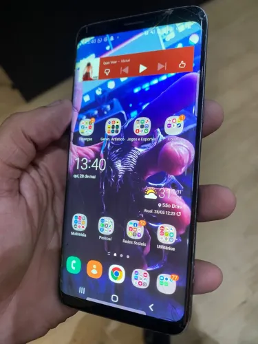 GALAXY S9, 128Gb - alguns trincados, porém funcional