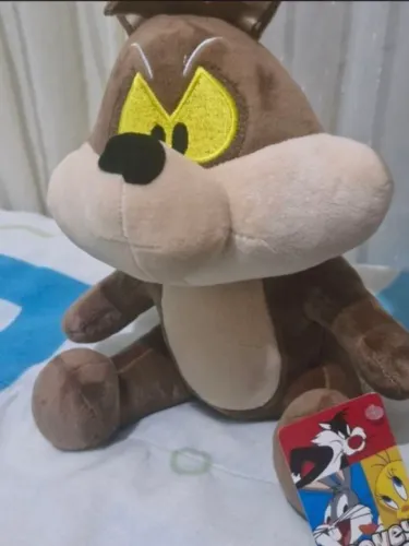 pelúcia coyote. loones tunes. tam aprx 35cm. Novo.