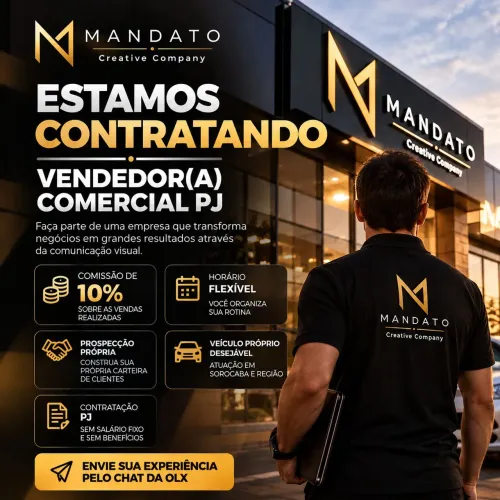 Vendedor(a) Comercial PJ | Mandato Creative Company