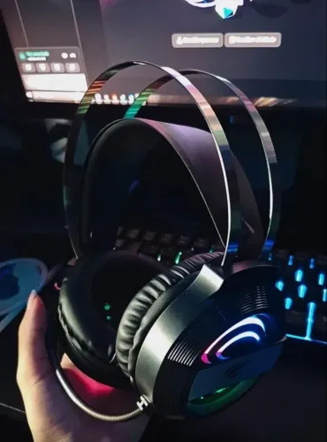 Headset Gamer Havit Gamenote H2026d Rgb Preto