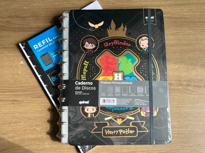 Caderno Inteligente Harry Potter Spiral Premium com refil