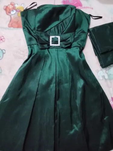 Vestido verde curto elegante Tam M