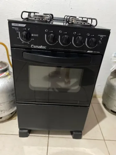FOGÃO 4 BOCAS ESMALTEC MESA DE VIDRO