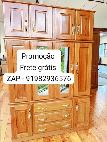 GUARDA - ROUPA DE CASAL 4 PORTAS TODO DE ANGELIM NOVO!