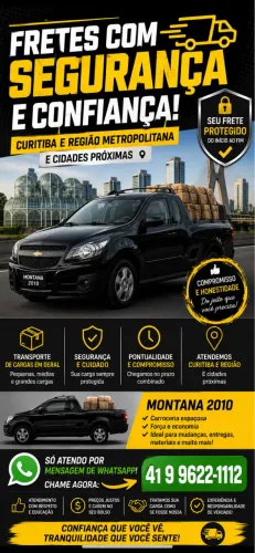     Fretes e Pequenas Mudanças em Curitiba | Montana | WhatsApp 