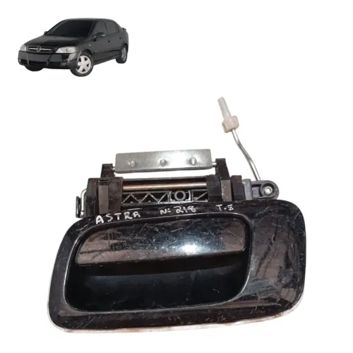 Macaneta Externa Traseira Lado Esquerdo Astra S 30913 Preto Traseira