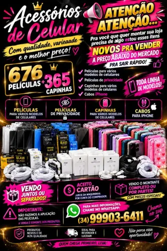 Películas capinhas cabos de iPhone