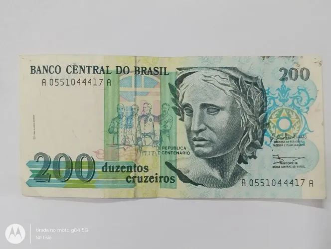Cédula 200 Cruzeiros 1989 