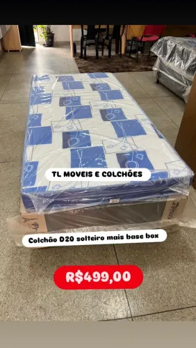 Colchão D20 solteiro mais base box