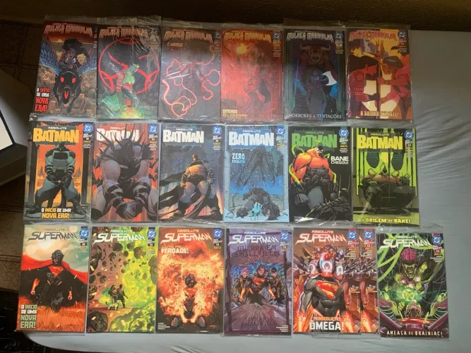 Coleção Completa Super Trio Absolute DC - 19 Edições (Batman, Superman e Mulher Maravilha)